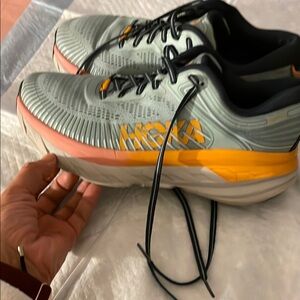 Hoka Running Shoes - Green and Yellow